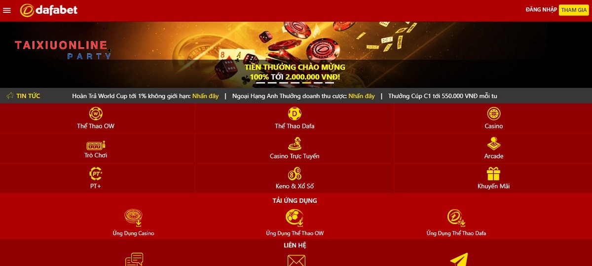 Tài xỉu online nhà cái dafabet